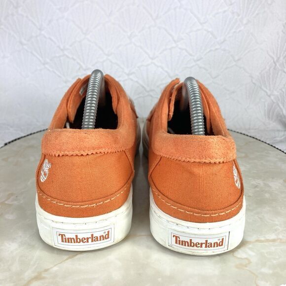 Timberland Earth Keepers Lace-Up Shoes Mens Sz 8.5 Orange Casual Preppy Loafers - Picture 8 of 12